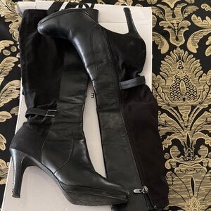 Nine West Black Heeled Boots